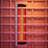 Infrared Sauna Cabin Built for Home Wellness, FSC-Certified Wood, Multi-Zone Heating, Digital Controls