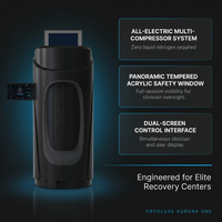 Cryotherapy Chamber Built for Elite Recovery Centers, Electric Multi-Compressor System, Panoramic Window — Results & Stats