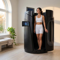 Cryotherapy Chamber Built for Elite Recovery Centers, Electric Multi-Compressor System, Panoramic Window — Lifestyle