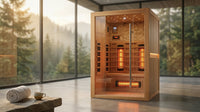 Heliox LuminaWood Infrared Sauna Cabin — Lifestyle