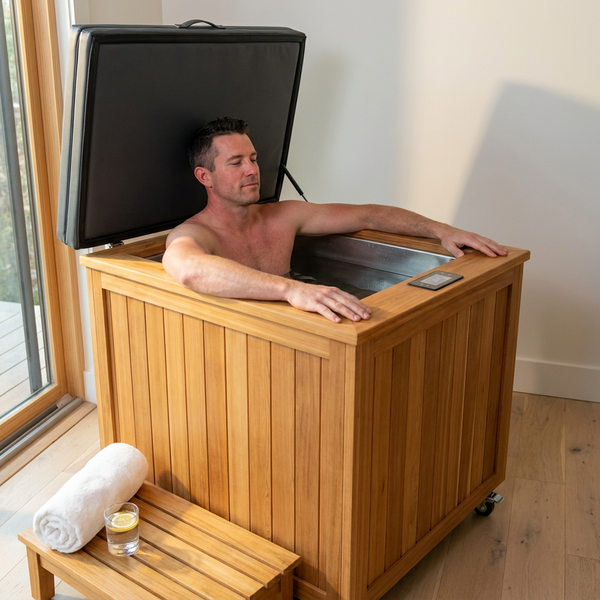 Cold Plunge Tub Built for Daily Recovery, 304 Stainless Steel Basin, Cedar Cabinet, Multi-Stage Filtration